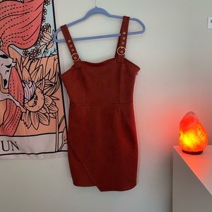 Very soft dress maroon gold